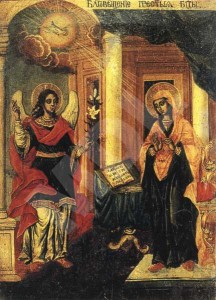 Икона „Благовещение“, Банска иконописна школа, началото на 19 в.
